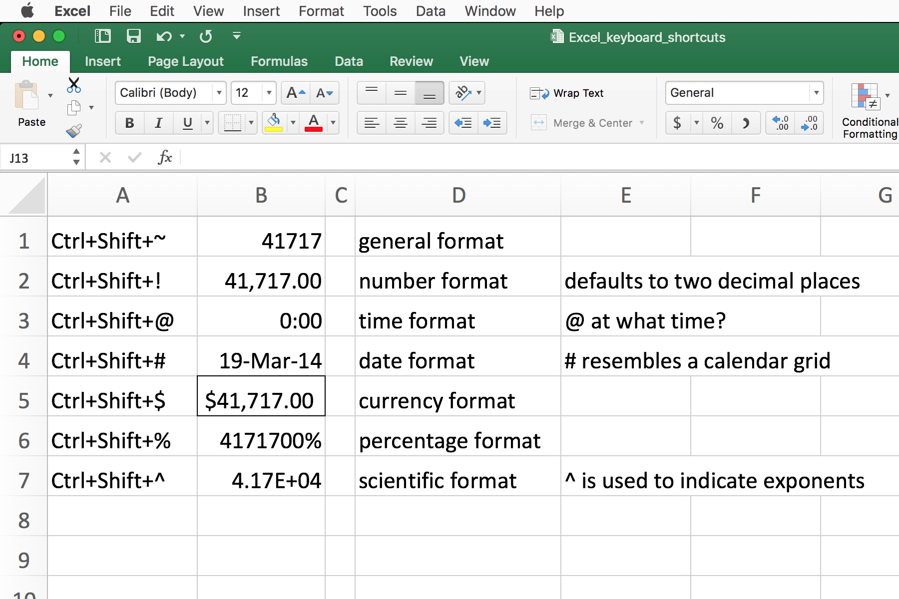 Excel manual calculation mode